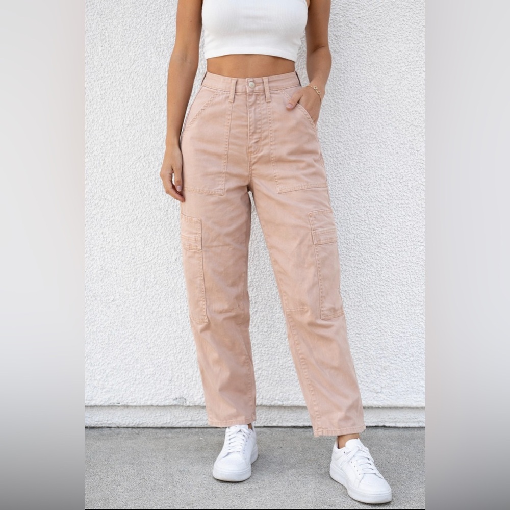 DEAR JOHN Sz 28 Lasso Barrel Fit Pants in Tuscany (Blush) - Picture 1 of 7